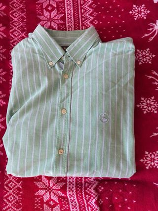 Camisa El Ganso Rayas Verdes y Blancas