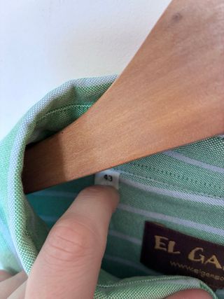 Camisa El Ganso Rayas Verdes y Blancas