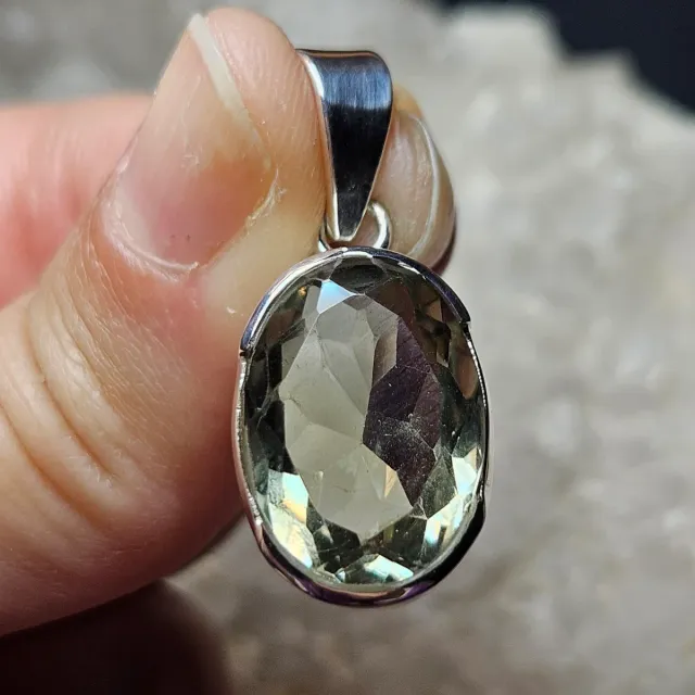 Colgante Plata 925 y Prasiolita