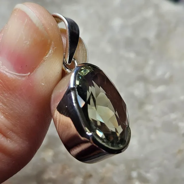 Colgante Plata 925 y Prasiolita