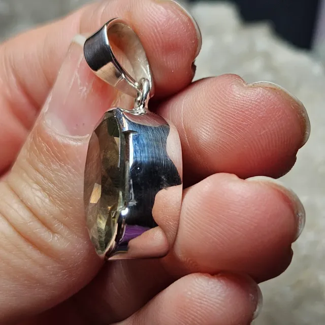 Colgante Plata 925 y Prasiolita