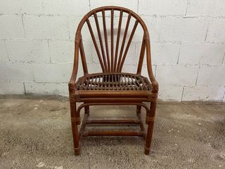 Conjunto ratán: 2 sillas y 2 mesas