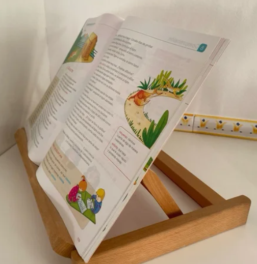 Atril de madera maciza sin tratar