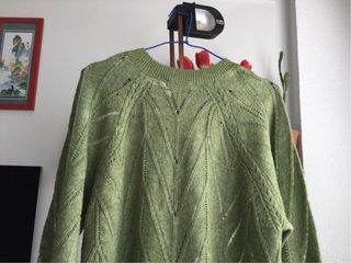 Jersey verde de punto talla única