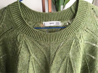 Jersey verde de punto talla única