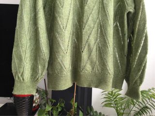 Jersey verde de punto talla única