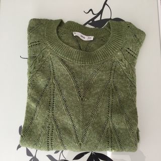 Jersey verde de punto talla única