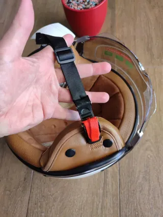 Casco Moto Jet Retro Talla L Tricolor Unisex