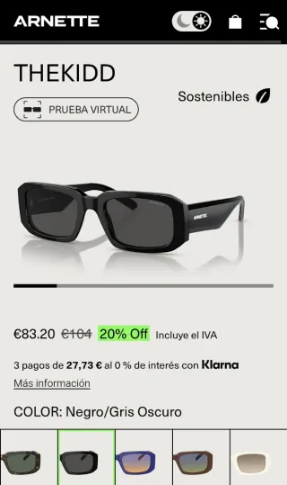 Gafas de sol Arnette Thekidd Negras