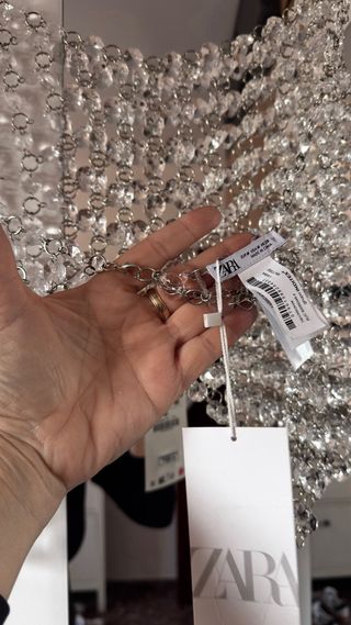 Top Joya Zara Transparente