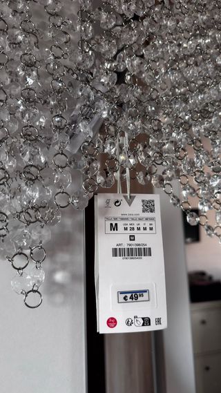 Top Joya Zara Transparente