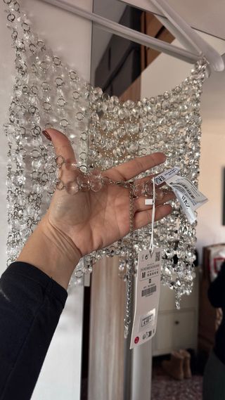 Top Joya Zara Transparente