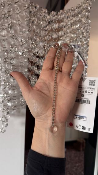 Top Joya Zara Transparente