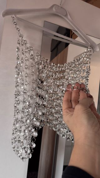 Top Joya Zara Transparente