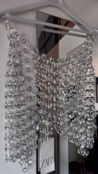 Top Joya Zara Transparente