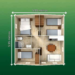 Bungalow 35m2 con 3 hab. ¡Extras incluidos!