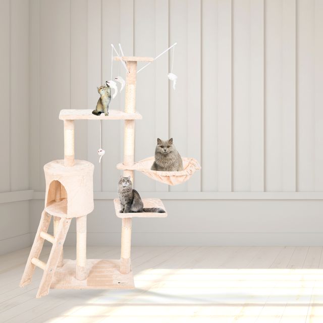 Albero gratta per gatti NENI beige