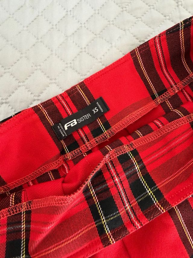 Falda Plisada Estilo Colegiala