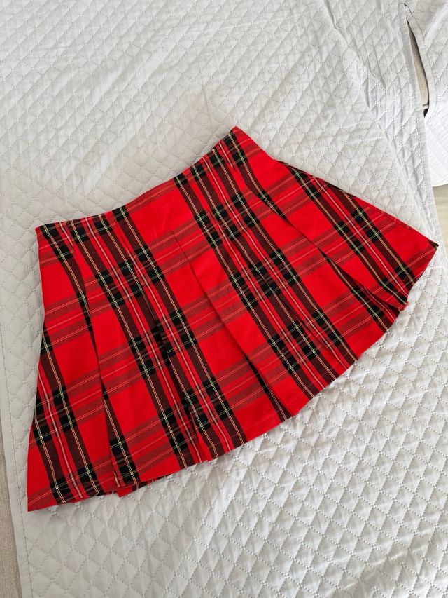 Falda Plisada Estilo Colegiala