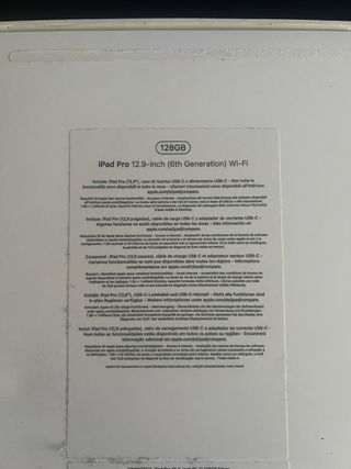 iPad Pro 12.9 6ª Gen 128GB + Apple Pencil 2ª