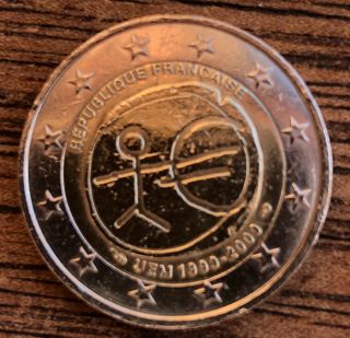 Moneda 2€ Francia Conmemorativa UEM 1999-2009