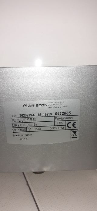 Termoacumulador Ariston Velis Wifi 80L