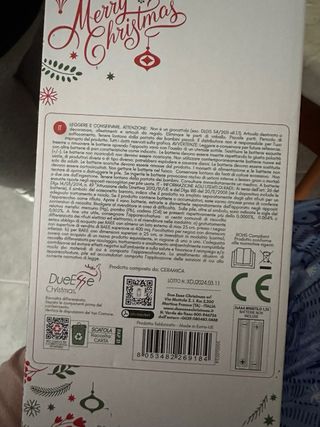 Albero di Natale in ceramica con luci