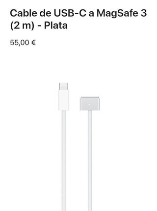 Apple Cable USB-C a MagSafe 3 (2m) Plata