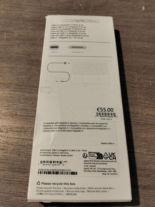 Apple Cable USB-C a MagSafe 3 (2m) Plata