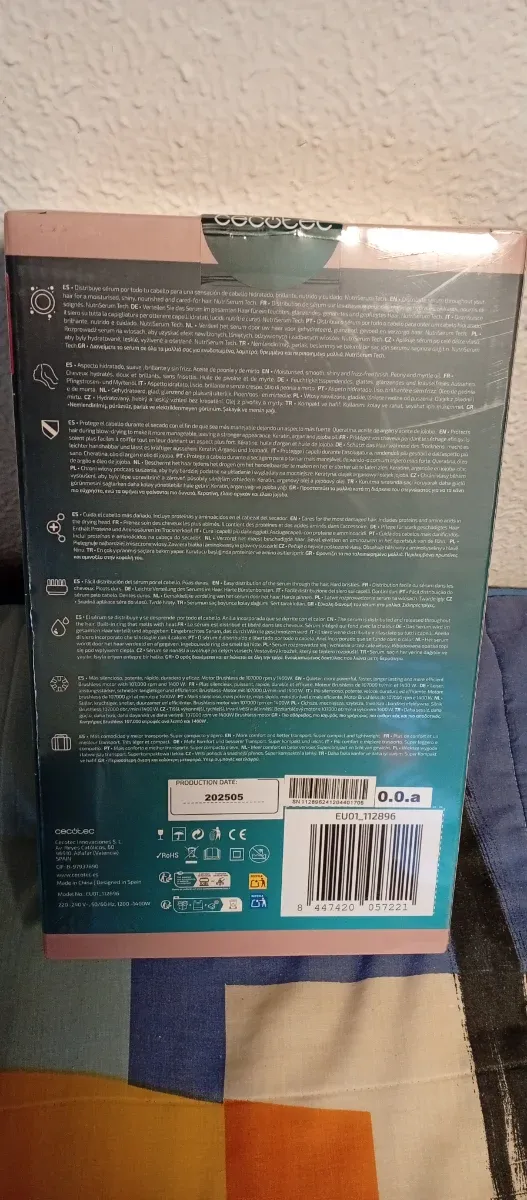 Secador Cecotec Rosa/Turquesa