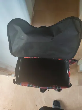 Carro de la compra a cuadros