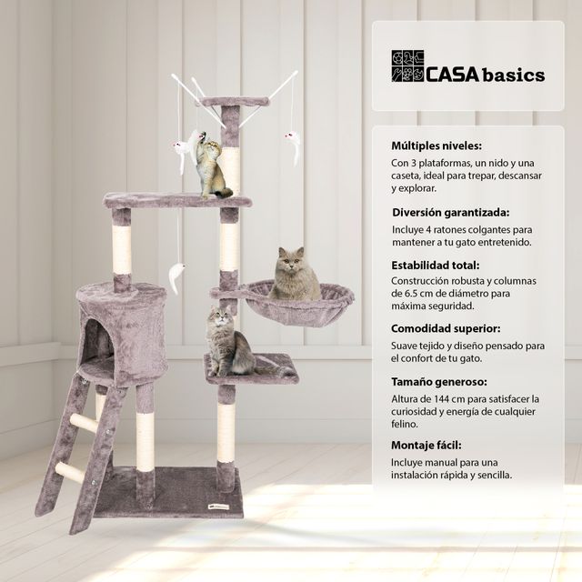 Albero gratta per gatti NENI grigio