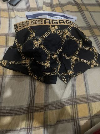 AGAG Ropa Interior Negra Estampada