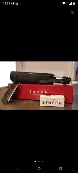 Paraguas Davek Negro Nuevo Resistente