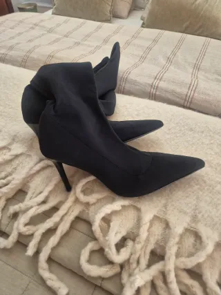 Botas XL Mango Negras Tacón