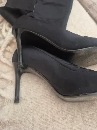 Botas XL Mango Negras Tacón