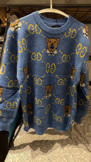 Jersey Gucci Oso GG Azul Talla M