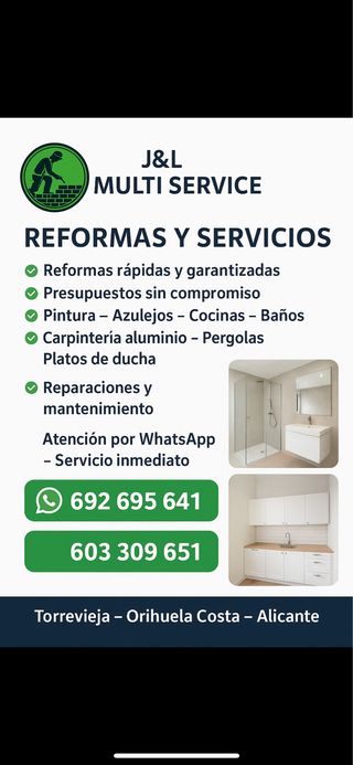 reformas y servicios - J&L Multiservice