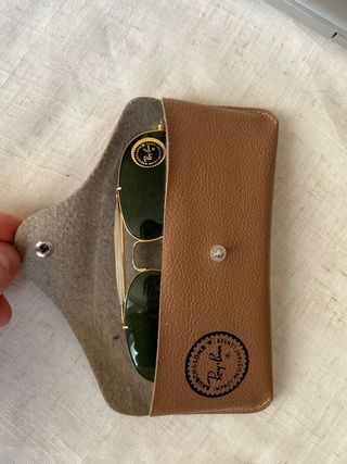 Ray-Ban Aviator Vintage Oro Lenti Verdi