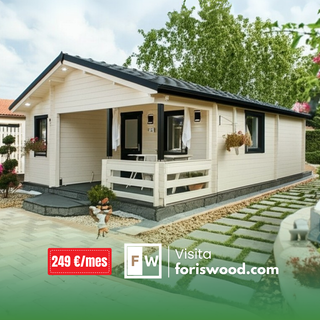 Casa prefabricada 51m2 de 2 hab ¡Extras incluidos!