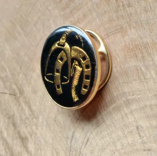 Anillo para pañuelo con motivos ecuestres
