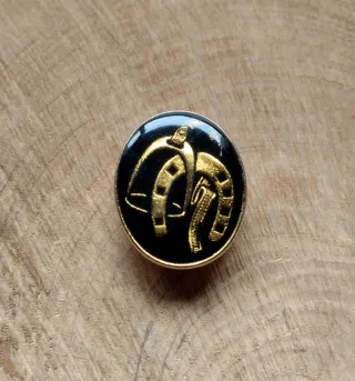 Anillo para pañuelo con motivos ecuestres