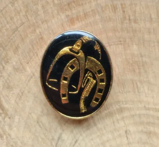 Anillo para pañuelo con motivos ecuestres