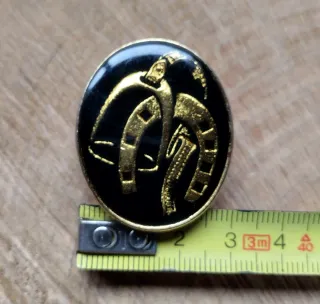 Anillo para pañuelo con motivos ecuestres