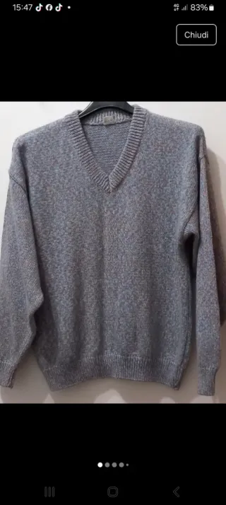 Maglione Made in Italy Scollo V