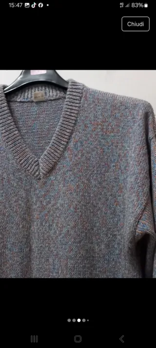 Maglione Made in Italy Scollo V