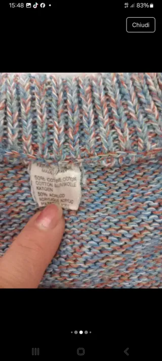 Maglione Made in Italy Scollo V