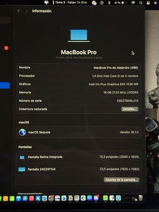 MacBook Pro I5 2019