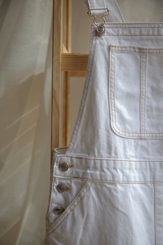 Vestido Jumper Blanco Denim Talla S