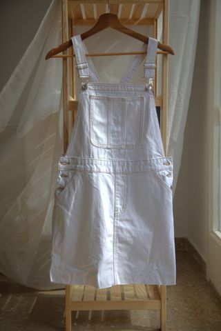 Vestido Jumper Blanco Denim Talla S